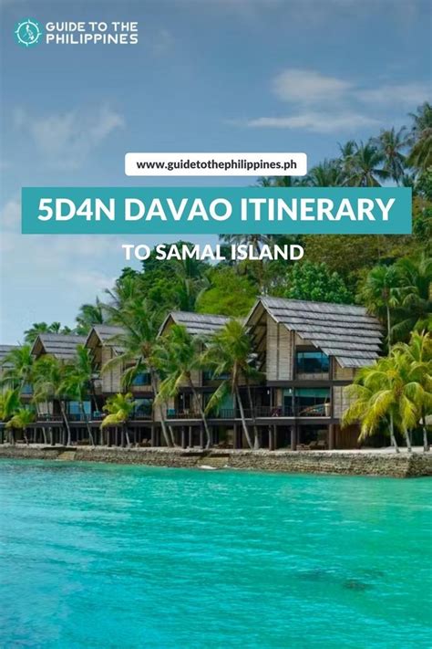 5D4N Davao to Samal Island Itinerary: Tourist Spots .
